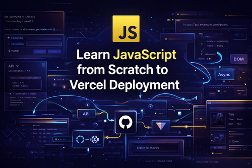Learn JavaScript from Scratch to Vercel Deployment